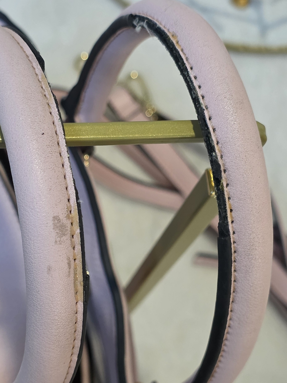 Nanette Lepore Pink Pebbled Leather Tote with Crossbody Strap - Picture 12 of 13